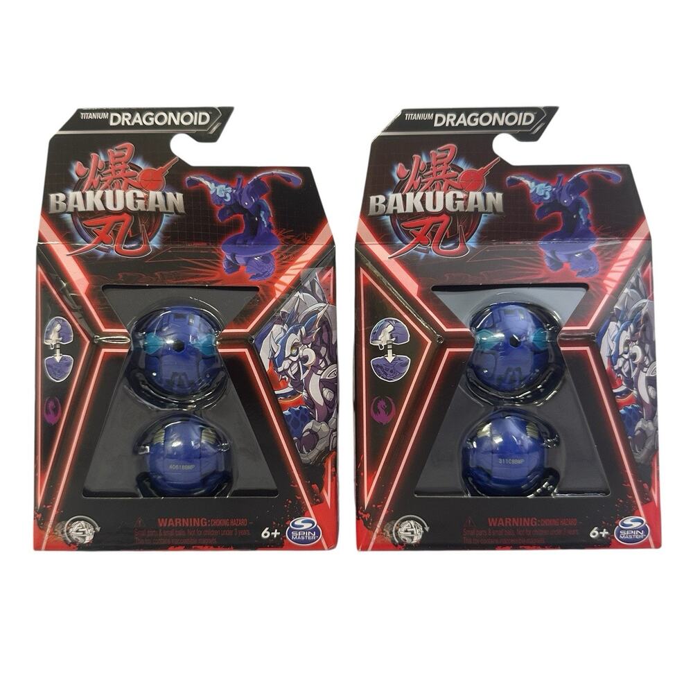 Bakugan 2024 Battle Brawlers Gen 3 Titanium DRAGONOID Figure New Lot of 2